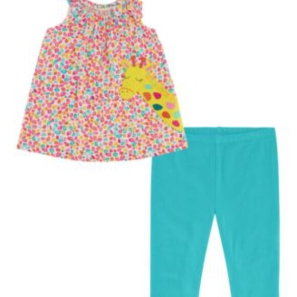 Kids headquarters girl's animal top & leggings 2-pc set retail $38